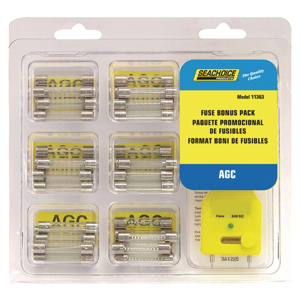 Seachoice AGC Fuse Value Pack, 60/pk 11363
